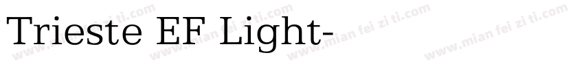 Trieste EF Light字体转换